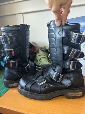 Vintage Harley Davidson “Defender” moto boots
